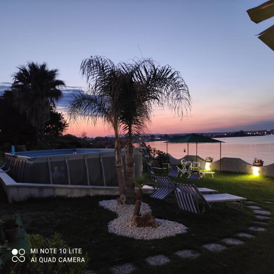 Casa Con Piscina E Vista Mare Dal Giardino Apartment Fanusa Exterior foto